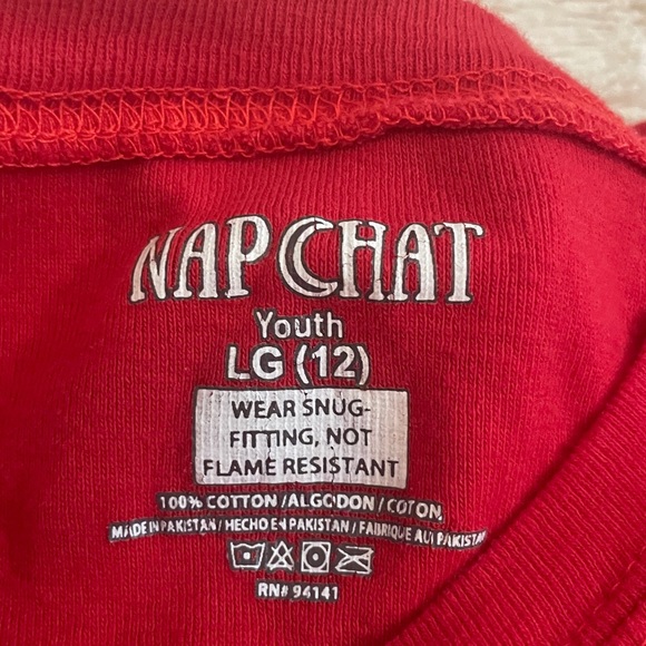 Red & Gray Fair Isle Snowflake ‘Brother Bear' Paiama Set - Youth size large (12) - Picture 3 of 7